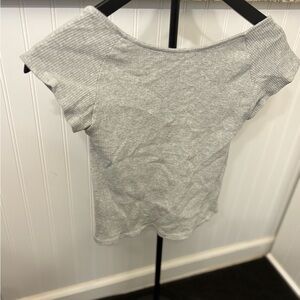 Gray Women's Crop Top